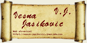 Vesna Jasiković vizit kartica